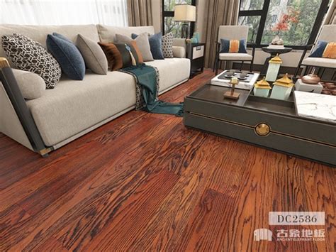 古象多层实木地板-多层实木地板-漆面多层实木系列-红橡仿古-花满楼DC2586-古象地板