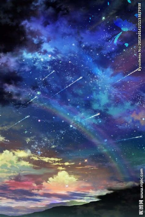 唯美有意境的星空水彩画专辑 浪漫的夜晚星空水彩画手绘教程 夜晚的天空[ 图片/43P ] - 才艺君