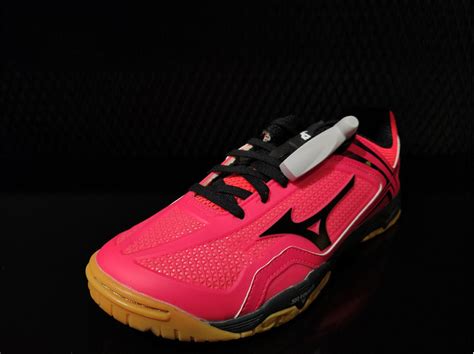 美津浓MIZUNO 81GA171009 专业乒乓球鞋防滑减震 珊瑚红/黑-乒乓球鞋-优个网