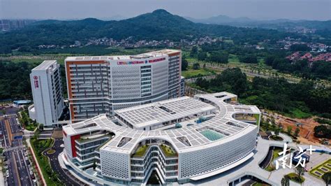 由新塘医院作为建设主体和业主单位的增城市中心医院总体规划鸟瞰图。