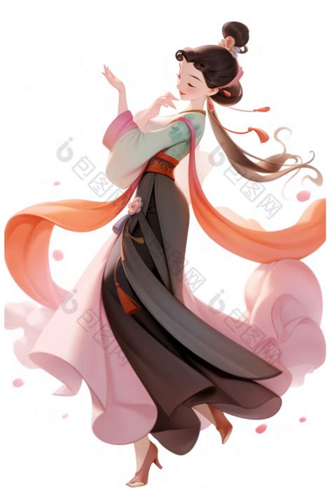 跳舞女生古风小孩的头像