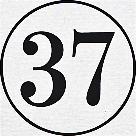 Numbers Number 37 Stock Photo - Alamy