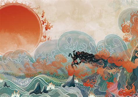 中国神话故事1|插画|艺术插画|盘狗大仙 - 原创作品 - 站酷 (ZCOOL)