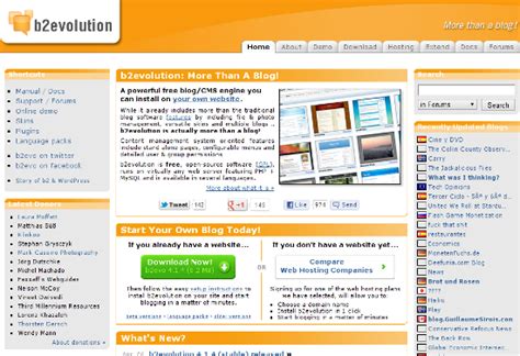 b2evolution blog/social CMS - A complete engine for your website!