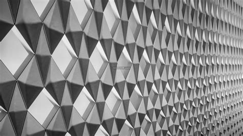 立体几何图案的墙面凹凸不平建筑素材设计