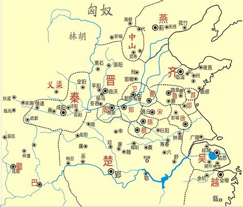 春秋战国地图全图图片 春秋战国地图全图图片