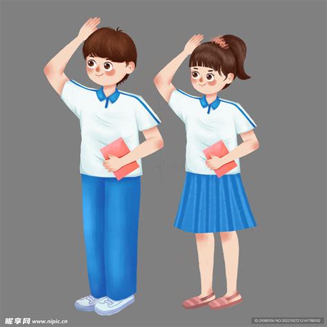 学生敬礼表情包图片