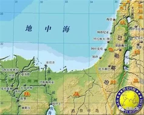 巴以地图图片
