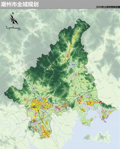 潮州市标准地图