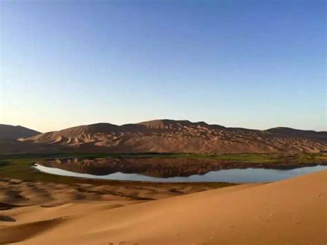 内蒙古库布其沙漠背景图线条高清图片下载-正版图片501606195-摄图网