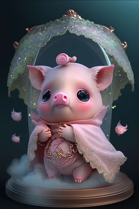 可爱猪宝宝 - 全部作品 - AI绘画 - 素材集市