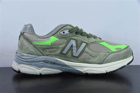 新百伦New Balance NB990系列浅橄榄绿高端美产复古休闲跑步鞋纯原版本 货号： M990PP3-莆田纯原鞋社区