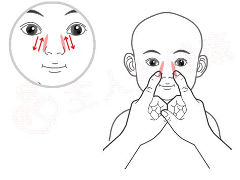 鼻通的准确位置图图片