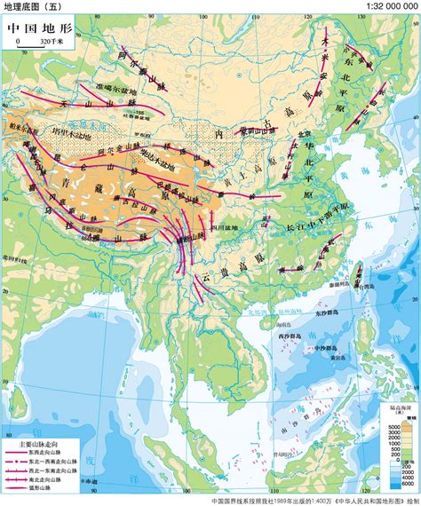 中国地理地图图片