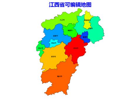 江西政区图图片