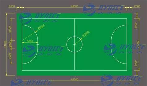 人造草足球场标准尺寸含3、4、5、7、11人制足球场_乐邦塑胶跑道