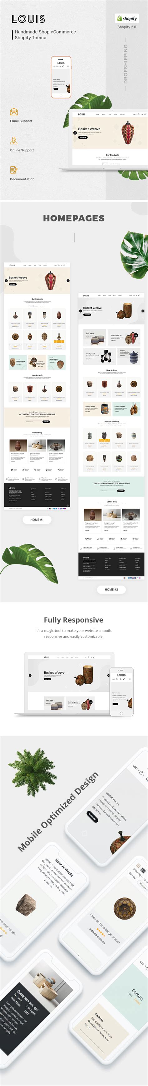 Louis – 手工制作和工艺 Shopify 主题--网站建设 - 主题森林 - 网站建设-网站制作-网页设计-网站建设开发公司-电芽信息