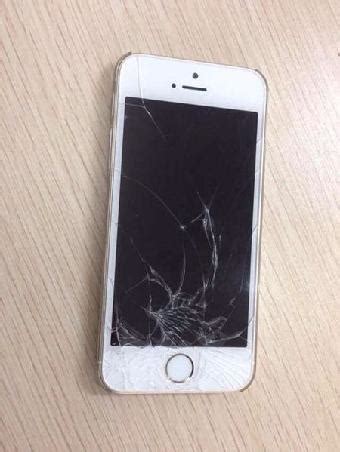 苹果手机屏幕碎了图片,_大山谷图库