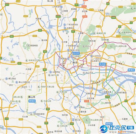 广州地图高清版|广州地图全图高清版下载 全图高清版 - 比克尔下载