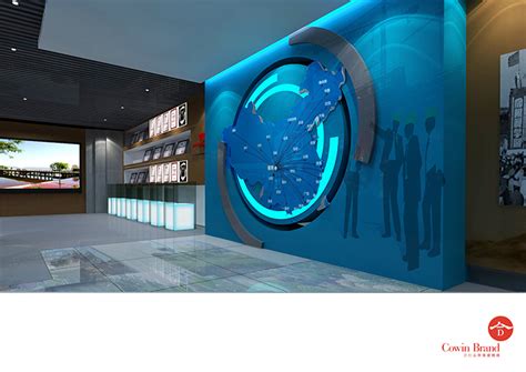 陕西省土地工程建设集团展厅设计效果图_展厅设计-展馆设计-展厅设计公司-西安展览公司