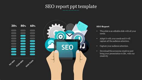 SEO Strategy PowerPoint template #81124 - TemplateMonster