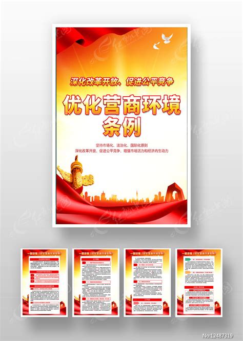 优化营商环境展板图片下载_红动中国