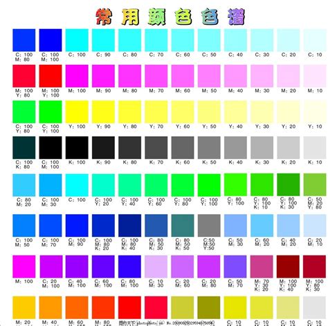 常用颜色参数表设计图__展板模板_广告设计_设计图库_昵图网nipic.com