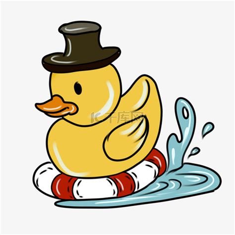 游泳的小黄鸭图片免费下载_PNG素材_编号ve9i5yrro_图精灵