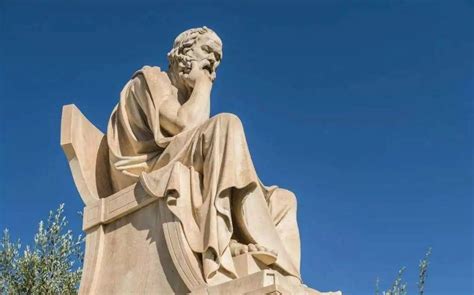 柏拉图,苏格拉底,雕像,天空,水平画幅,过去,希腊,白色,雕塑,著名景点摄影素材,汇图网www.huitu.com