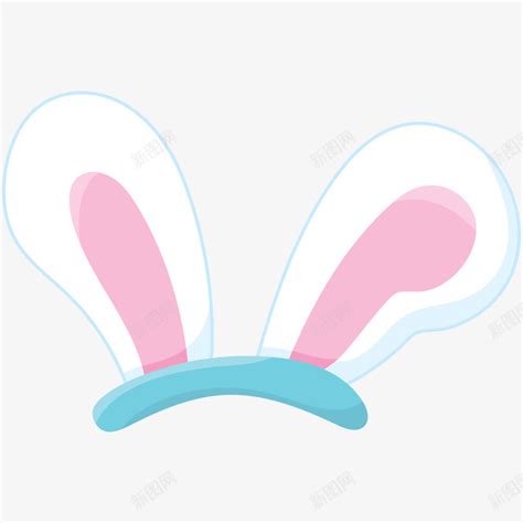 兔耳朵头像黑白图片