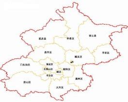 北京区域划分图图片