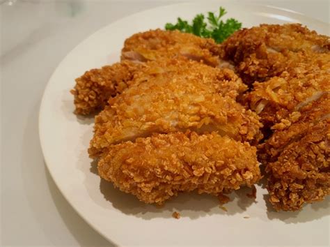 【低脂低卡无油 ️韩式炸鸡（甜辣&蜂蜜芥末）可以和外面的炸鸡说拜拜了的做法步骤图】李李_LEE_下厨房