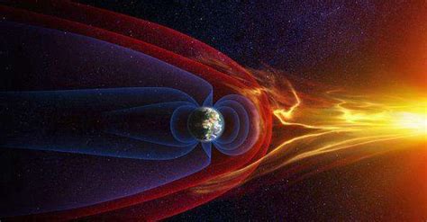 地球因6800℃的内核产生磁场，地球磁场可以逆转，可以消失
