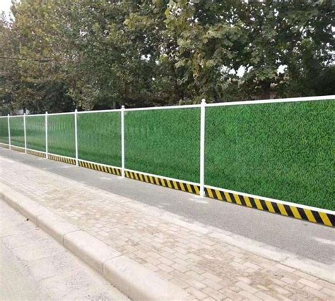 标化工程新型围挡 小草板围护临时隔离墙 多种样式 坚固耐用