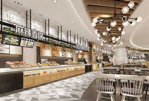 知名美食广场设计公司的最新美食广场设计效果图_天霸设计-站酷ZCOOL