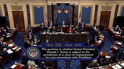 第一步！ 美国国会参议院投票确认特朗普弹劾案审理符合宪法|特朗普|美国|参议院_新浪新闻