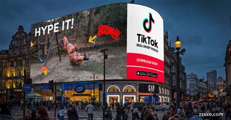 TikTok在伦敦市中心Piccadilly Circus的大屏广告|ZZXXO