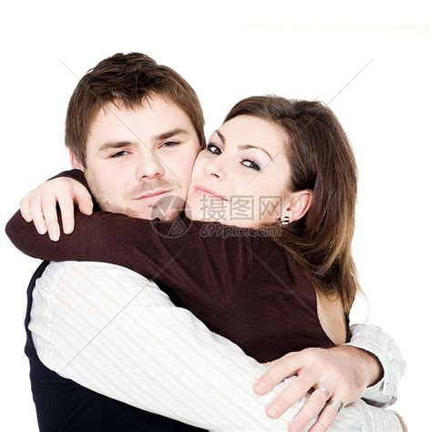 拥抱女性已婚热情幸福丈夫白色男性订婚生活妻子高清图片下载-正版图片321209701-摄图网