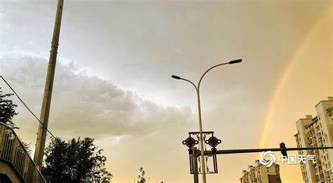 惊艳！北京雷雨过后双彩虹挂天边-图片频道