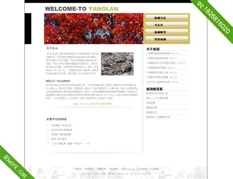 网页设计学生作业模板_周末简设_www.youtiy.com