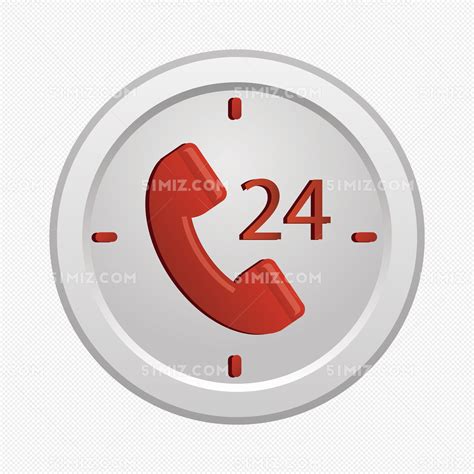 24小时电话客服时间图标图片素材免费下载 - 觅知网