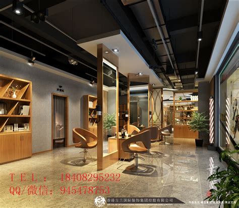 小型理发店装修案例-杭州众策装饰装修公司
