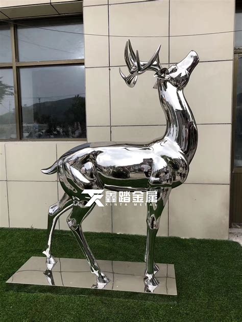 仿真雕塑_源头厂家直销 不锈钢鹿雕塑 仿真麋鹿梅花鹿景观小品 - 阿里巴巴