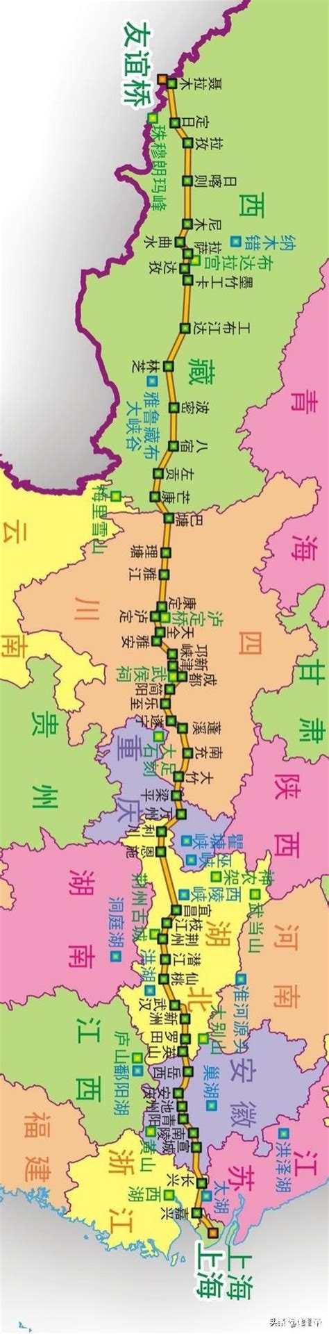 318路线图图片