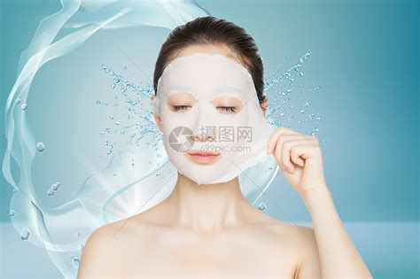 蓝色护肤品化妆品玻尿酸补水产品宣传海报图片下载 - 觅知网