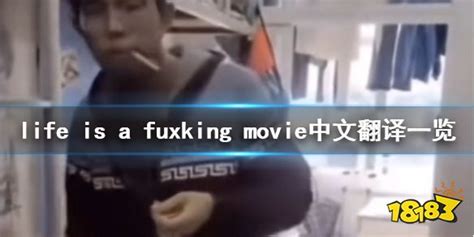 life is a fuxking movie中文翻译一览 life is a fuxking movie是什么意思_18183.com