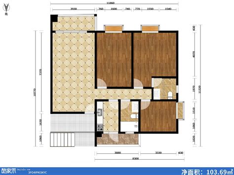 CAD住宅建筑户型设计施工图纸 - 迅捷CAD图库