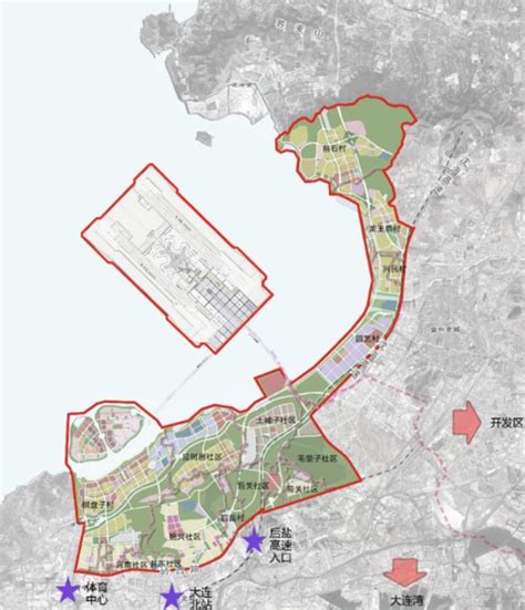 大连2022年动迁图,大连2035年城市规划图,大连太平湾机场选址_大山谷图库