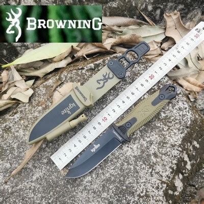 美国原装进口Browning朗宁户外防身弹簧钢刀具野外刀高硬度小刀-淘宝网