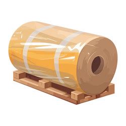 Roll plastic packing Royalty Free Vector Image